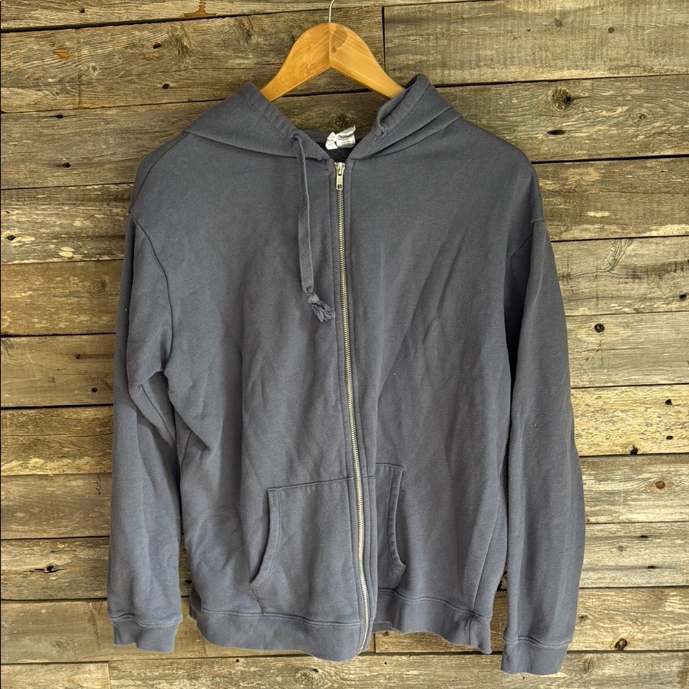 Tilly's Gray Zip Up Sweater with Hood